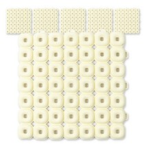 OHOO2 pvc 오이스터 욕실매트 31 x 31 cm, 마블레몬, 1팩
