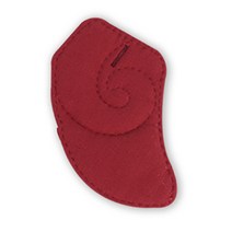 티커스텀 바이올린 턱받침 목화솜 커버 10 x 16.5 cm, 다크레드, 1개