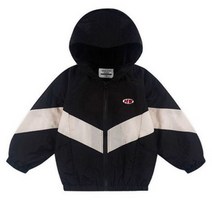 월튼키즈 아동용 블랙후드 바람막이 점퍼
