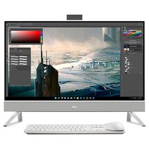 델 인스피론 7710 올인원 일체형PC Pearl 화이트 패브릭 DNDT7710-WP01KR (i5-1235U 68.58cm WIN11PRO RAM 8GB NVMe 512GB) + 키보드 + 마우스, 기본형