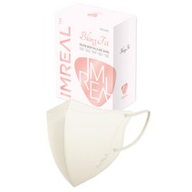 아임리얼 블링핏 마스크 중형, 30개입, 1개, 크림베이지