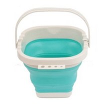 마이데일리 접이식 미술 수채화 물통, 민트 사각형