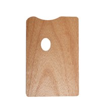 마이데일리 원목 미술 물감 팔레트 월넛 사각형 20 x 30 cm, 1개