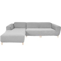 커버리코 와플핏 카우치 소파커버 카우치 L, 그레이