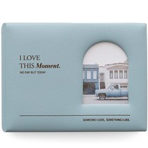 퍼니메이드 포토카드 가죽 앨범, 파스텔 블루, 80매