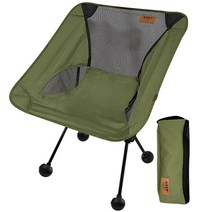 KEEP 캠핑용 경량 플라이 체어 ver.2 + 의자 발 보호 캡 볼핏 4p 세트, 올리브(체어), 1세트