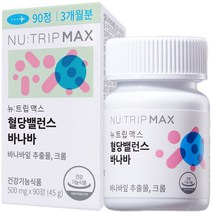 뉴트립맥스 코스맥스바이오 혈당밸런스 바나바 45g, 90정, 1개