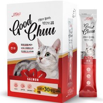 굿츄 고양이 간식 15g x 30p, 연어, 3개