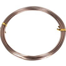 공예 철 와이어 1.5mm x 5m, 15 브라운, 1개
