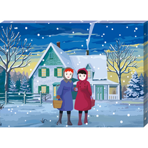 케이엠엘리 DIY 페인팅 46 x 33.5 cm, 빨강머리앤 겨울