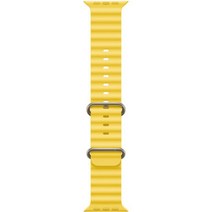 Apple 정품 애플워치 오션밴드, 44/45/49mm, Regular, 옐로