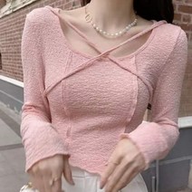 페이퍼먼츠 여성용 절개 엑스라인 언발란스 이너 티셔츠 02648