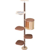 더따슴 캣폴 + 세로 카펫 CP02-1, 혼합색상, 1세트