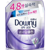 다우니 프리미엄 냄새 딥클린 액체형 세제 리필 라벤더, 2.2L, 1개