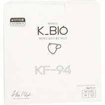 케이바이오 새부리형 컬러 황사마스크 대형 KF94, 화이트, 5매입, 10개