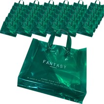 마켓감성 의류 선물 포장 가방 50p, 에메랄드 그린