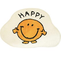 감성 발매트 소프트 러그 해피스마일, 혼합색상
