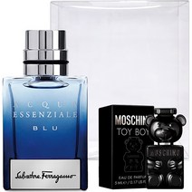 살바토레페라가모 아쿠아 에센셜 블루 뿌르 옴므 오 드 뚜왈렛 30ml + 토이보이 미니 오 드 퍼퓸 + 세트박스, 1세트