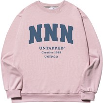 언탭트 남성용 M~4XL 빅사이즈 NNN 빅 프린팅 맨투맨 티셔츠