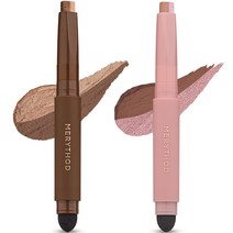 메리쏘드 투톤 섀도우 0.9g x 2종 세트, 1세트, 골든헤이즐, 모브라운