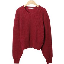 여성용 페니그 라운드넥 데일리 무지 긴팔 니트 cpnt3971k29