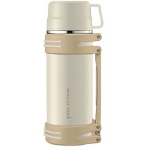 타푸코 포레스트 스테인레스 대용량 보온병, 베이지, 1200ml