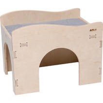 아올로 자작나무 물결팬션 버니캐슬용 하우스 40 x 29 x 30 cm, 1개, 그레이