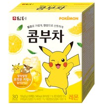 담터 포켓몬 콤부차 레몬, 5g, 30개입, 1개