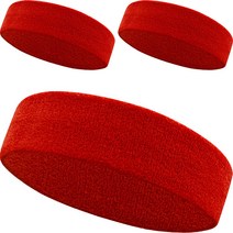 이그니스 스포츠 헤어밴드 3P, 레드