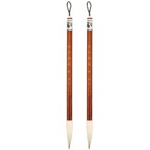 스크립트 브러시 세트 22 마호가니 폴, 중형(26 x 0.8 cm), 2개