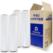 프리미엄 스트레치 필름 18 x 500mm 4p, 1개, 투명