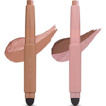 메리쏘드 투톤 섀도우 0.9g x 2종 세트, 1세트, 로얄베이지, 모브라운