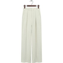 탱커스 여성용 벨벳 핀턱 와이드 팬츠