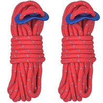 에쉬울프 캠핑 스트링 로프 4mm 2p, 레드