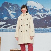 키르시 여성용 CHERRY FLEECE DUFFLE COAT CREAM