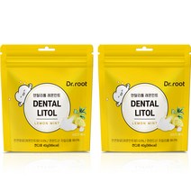 닥터루트 덴탈리톨 자일리톨 캔디 레몬민트, 40g, 2개