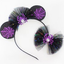 채니봉봉 여아용 할로윈 빨주노초파남보 헤어핀 + 헤어밴드 세트