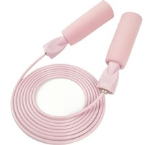 ETUDIER 유산소운동 길이조절 와이어 베어링 줄넘기, 핑크