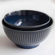 니코트 에브리데이 컬렉션 1인 밥공기 국그릇 세트, 밥공기 + 국그릇, 네이비