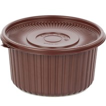 친환경 탕 용기 대 초코색 몸통 100p + 뚜껑 100p 세트, 100개입, 1세트