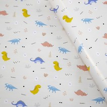 마켓감성 벌쓰데이 아기자기 선물 포장지, 공룡, 20개