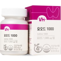 비타민하우스 요오드1000 500mg, 1박스, 30g