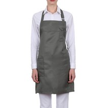 웰프런 목걸이형 버클장식 앞치마, 2개, 카키