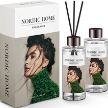 노르딕홈 디퓨저 200ml x 2개 + 리드스틱 4p x 2개 세트, 히든 포레스트