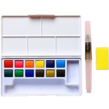 마블라 휴대용 수채화 물감 세트, 12색