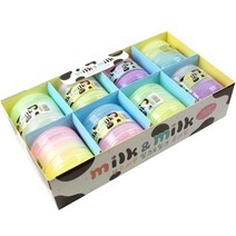 밀크 앤 밀크 슬라임 3000 8종 세트, 혼합색상, 1세트