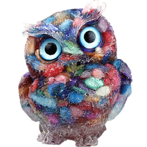 심사장홈 크리스탈 부엉이 데스크 장식, Y009