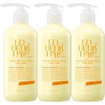 로더렛 인 잉글랜드 컬러핏 더 일랑 가든 바디 로션 시트러스 플로러향, 3개, 500ml