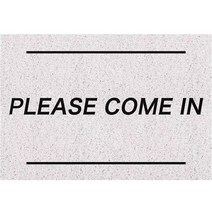 마이데일리 빈티지 레터링 현관 발매트 카페트, 화이트