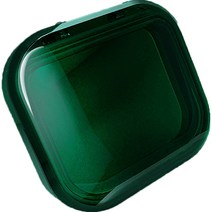 정월나나 고급 휴대용 사각 틀니 치아 보관함 1, 그린, 1개